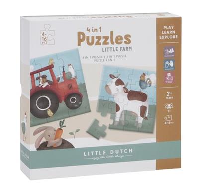 4 in 1 puzzle Little Farm  