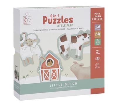 6 in 1 puzzle Little Farm  