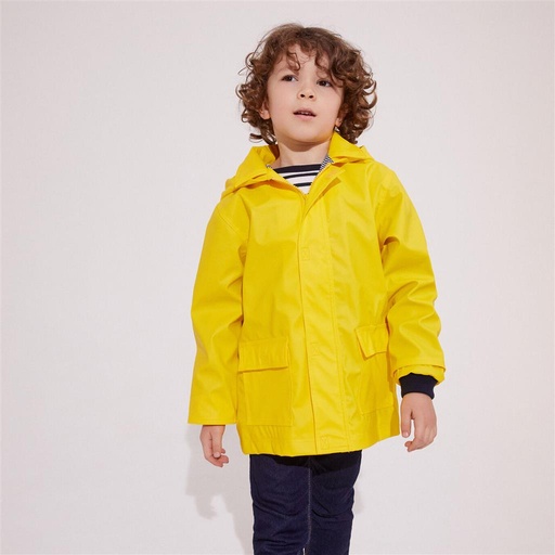 Waterdichte regenjas geel 