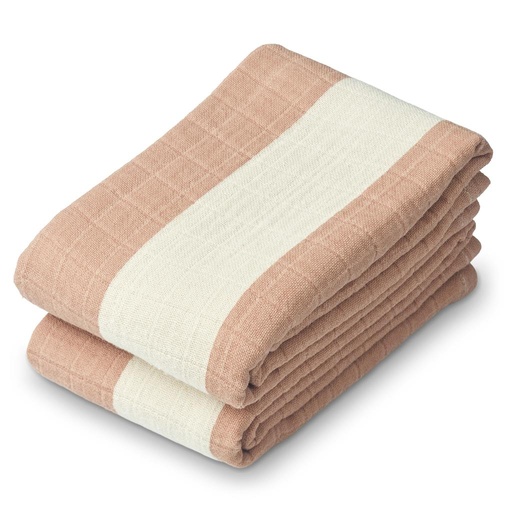 *Tetradoeken Lewis (2-pack) stripe: pale tuscany - sandy