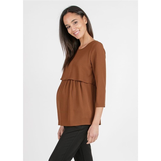 T-shirt Caterina caramel 