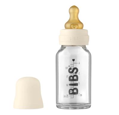 Zuigfles glas (110ml) ivory 
