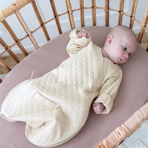 Slaapzak TS (1-4m) quilted jersey (uni) cream 1-4M