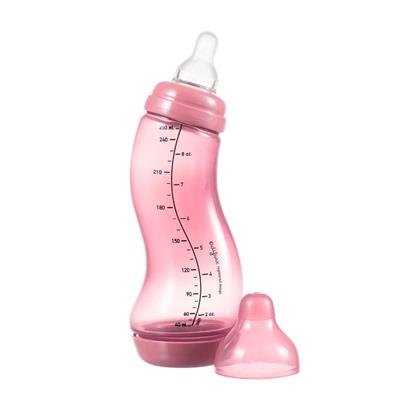 Bouteille en S Forme en S tendance (250ml, naturel) raspberry 