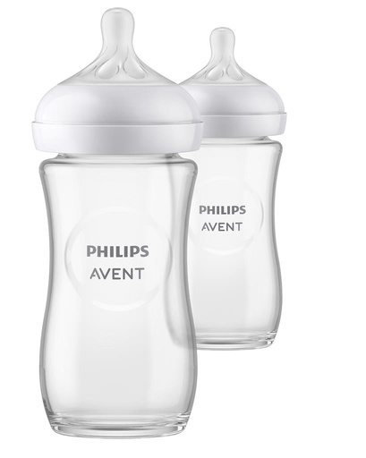 Biberon naturel 240 ml duo  (glas)