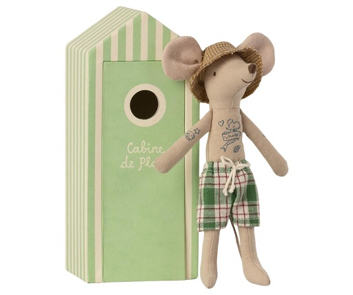 Beach mouse daddy in beach cabin  