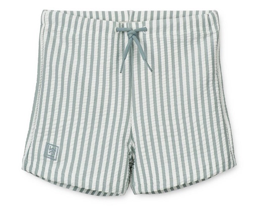 Zwembroek Otto stripe: sea blue - white 