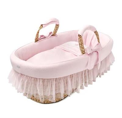 Wiegje Mozes Ella blush pink 