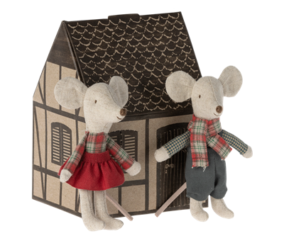Jumeaux des souris d'hiver - petit frère et petite sœur Mail  