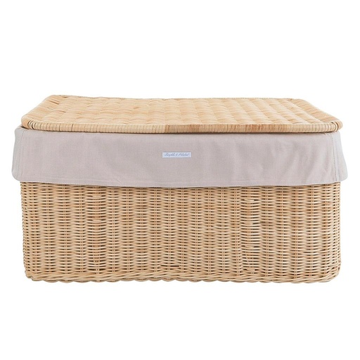 Wicker toy suitcase safari (camel) 