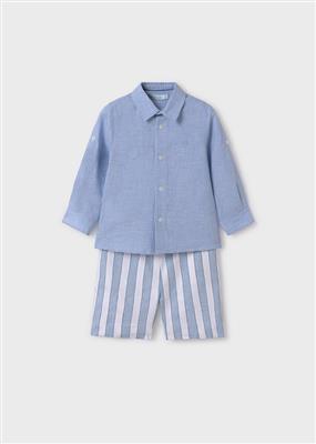 Set: hemd en korte broek lightblue