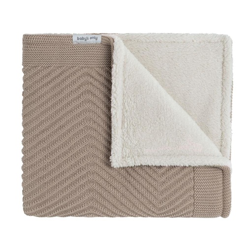 Couverture de lit d'enfant teddy Grace beige