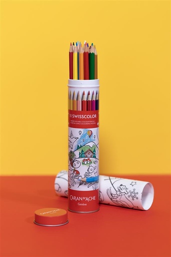 18 Crayons et poster résistants à l'eau  