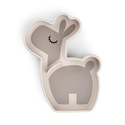 Plate (silicone) stick & stay Lalee sand 
