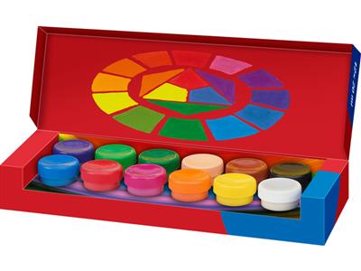 Verfpotjes 12 kleuren  
