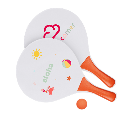 Tennis set oranje 