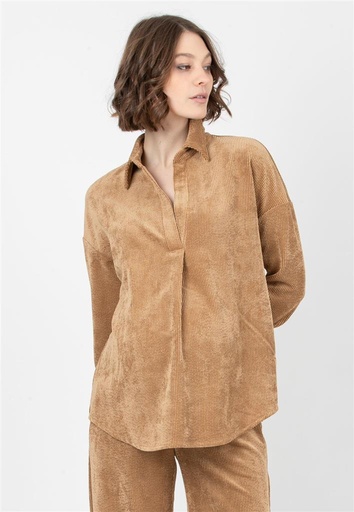 Chemisier Olivia V beige 