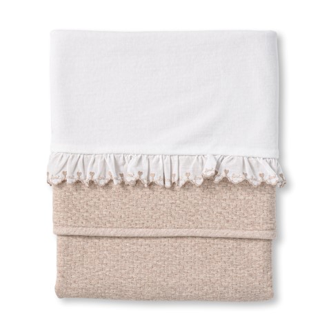 Deken Liz white-beige