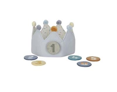 Couronne d'anniversaire avec chiffres bleus  