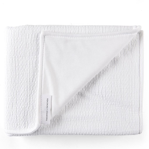 Christening blanket waffled (65x80cm) cotton white