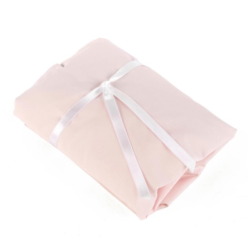 Drap-housse lit (70x140cm) coton rose 70X140