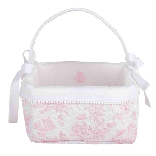 Diaper basket sweet pink (print) 