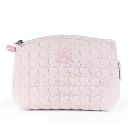 Toilettas - Gewatteerd cotton pink 