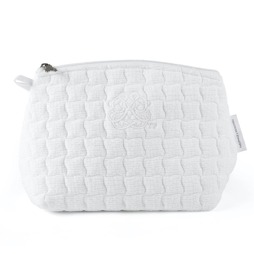 Toilettas - Gewatteerd cotton white 