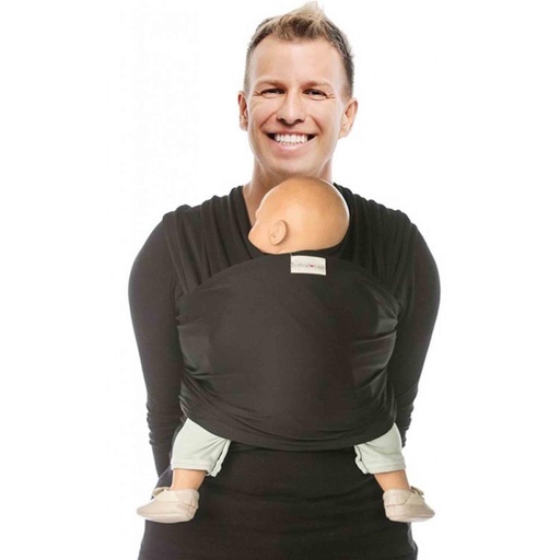 Draagdoek tricot-slen cool black 